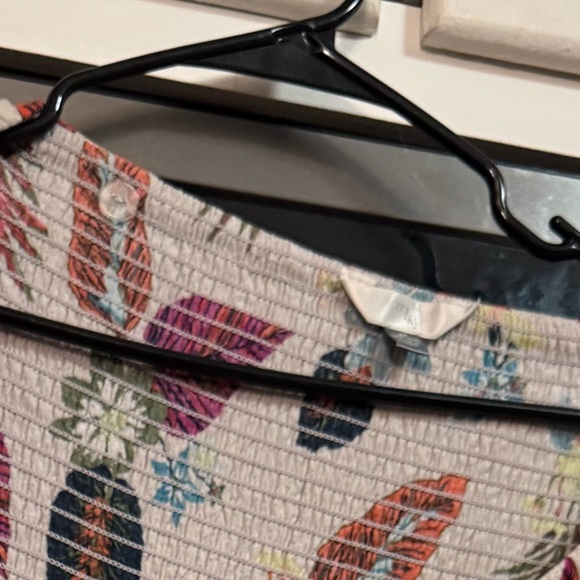 Very Worn and Loved Floral No-Shoulder Women's House Dress - Picture 2 of 8